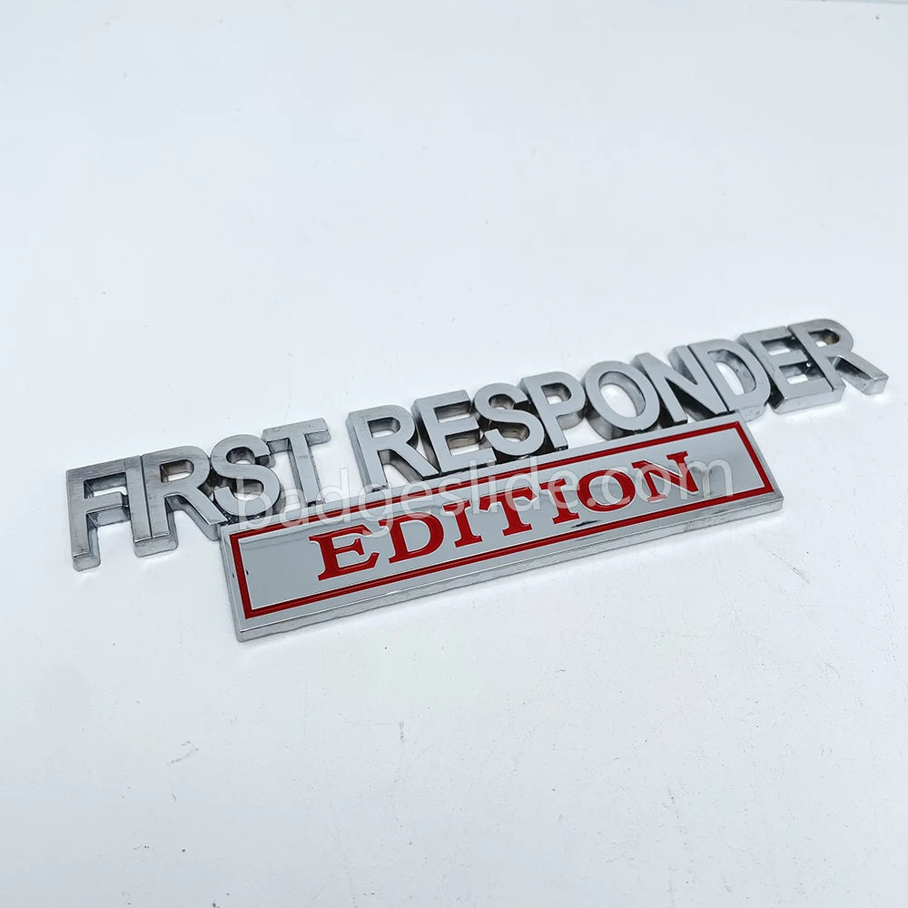 First Responder Edition Metal Car Emblem – Badgeslide