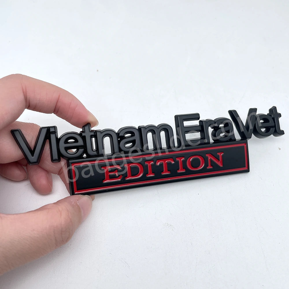 Vietnam Era Vet Edition Metal Emblem Car Badge – Badgeslide