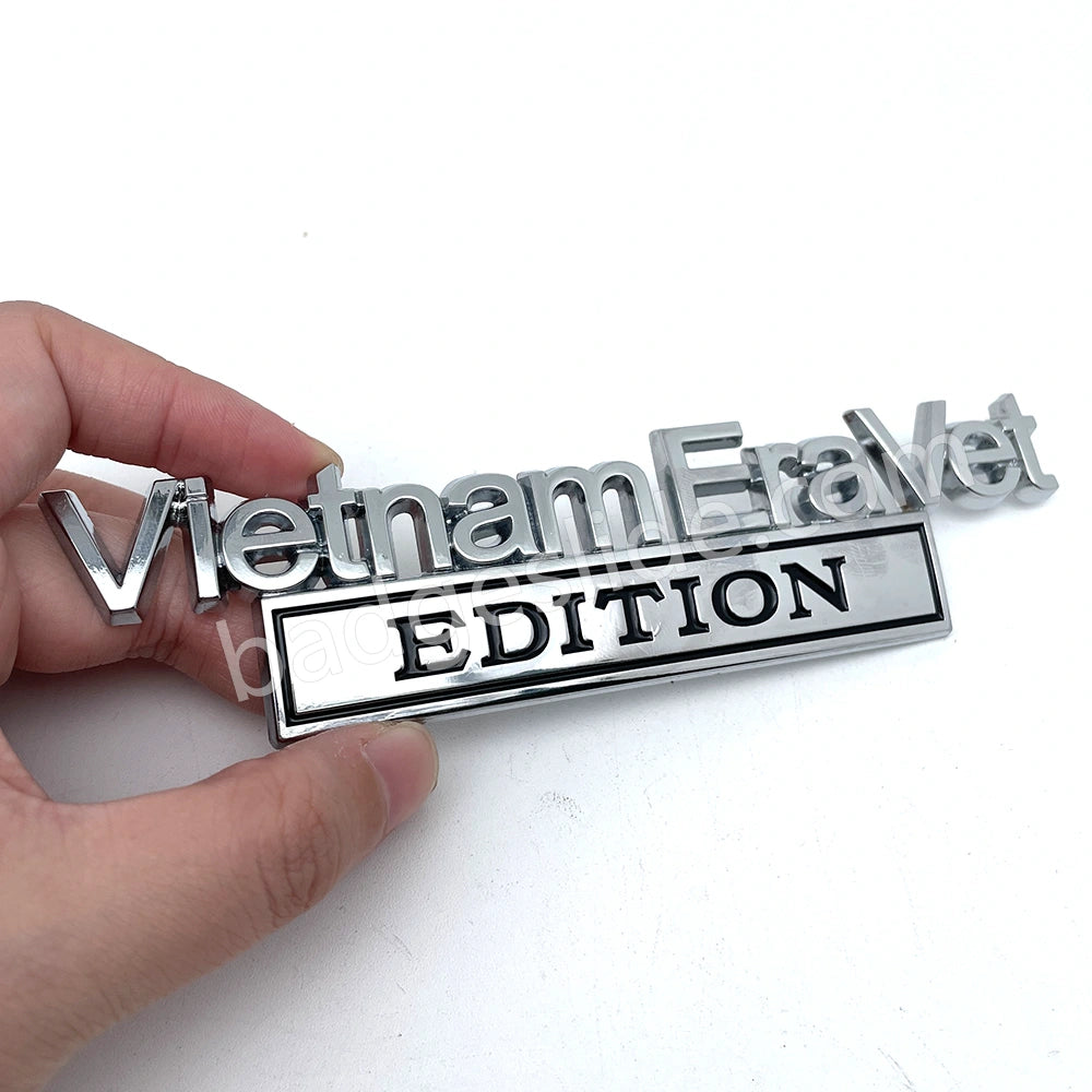 Vietnam Era Vet Edition Metal Emblem Car Badge – Badgeslide